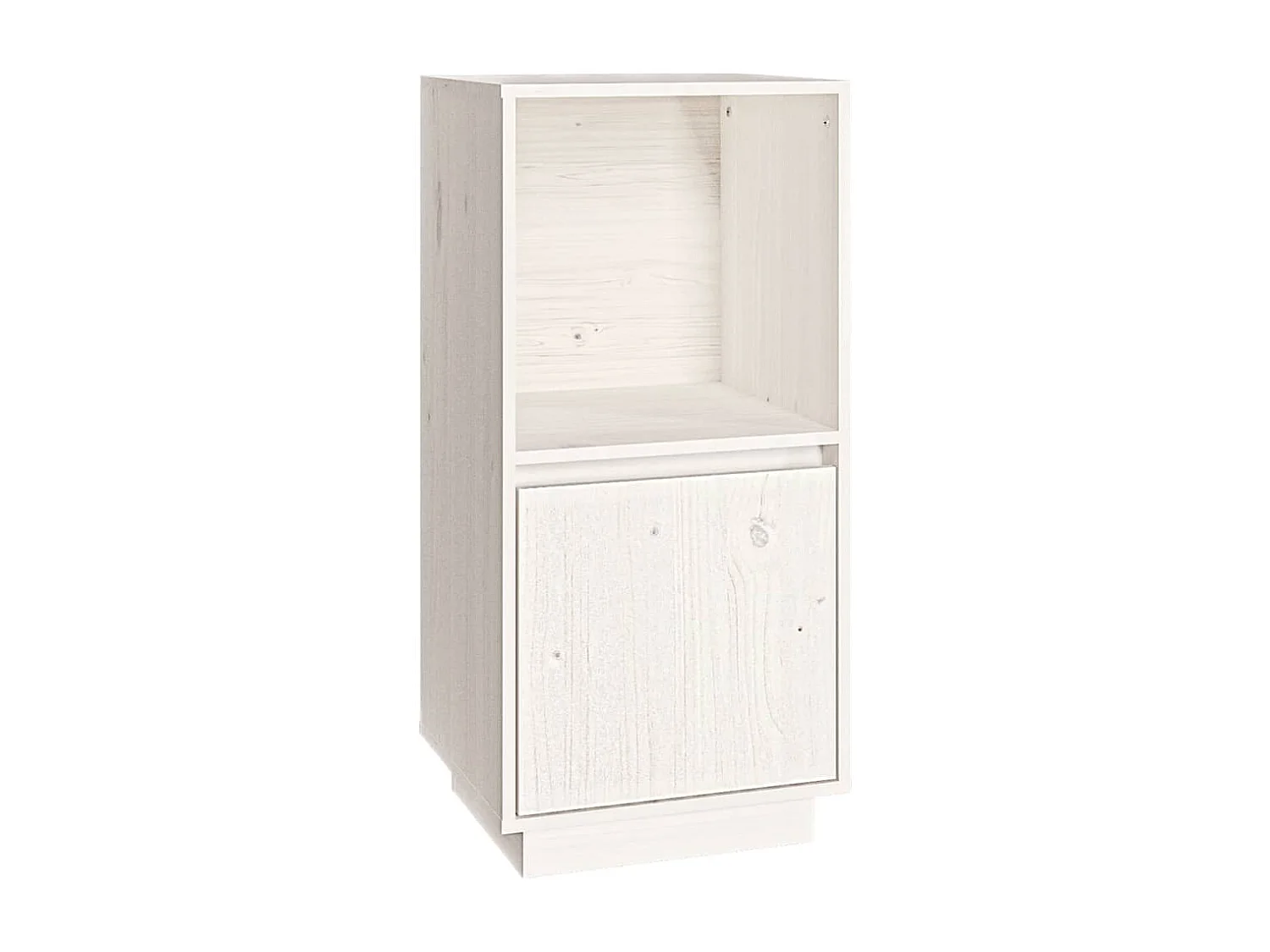 Sideboard Weiß 38x35x80 cm Massivholz Kiefer