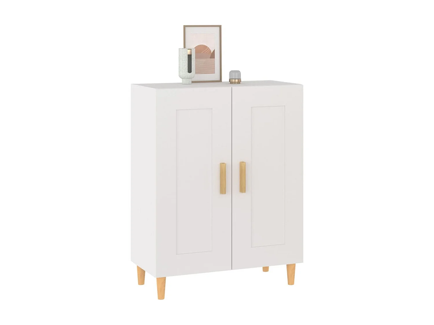 Sideboard Weiß 69,5x34x90 cm Holzwerkstoff