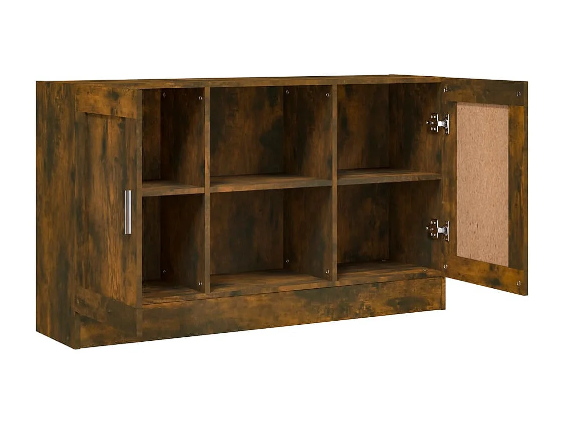 Buffet Chêne fumé 120x30,5x70 cm Bois d'ingénierie