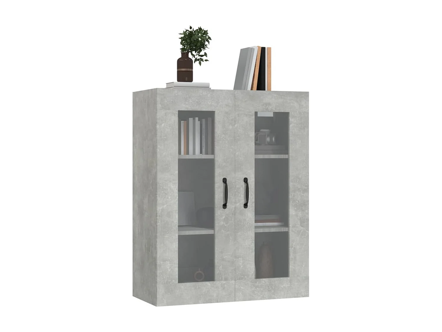 Hängeschrank Betongrau 69,5x34x90 cm