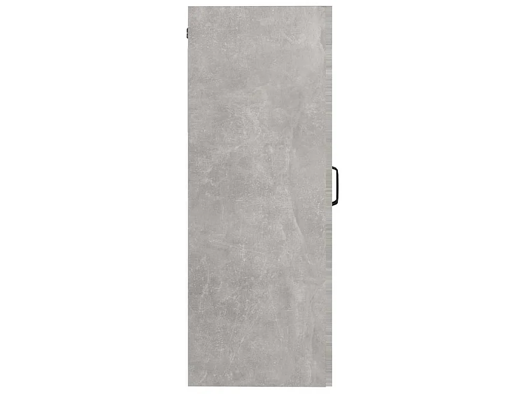 Armário de parede suspenso 69,5x34x90 cm cinzento cimento