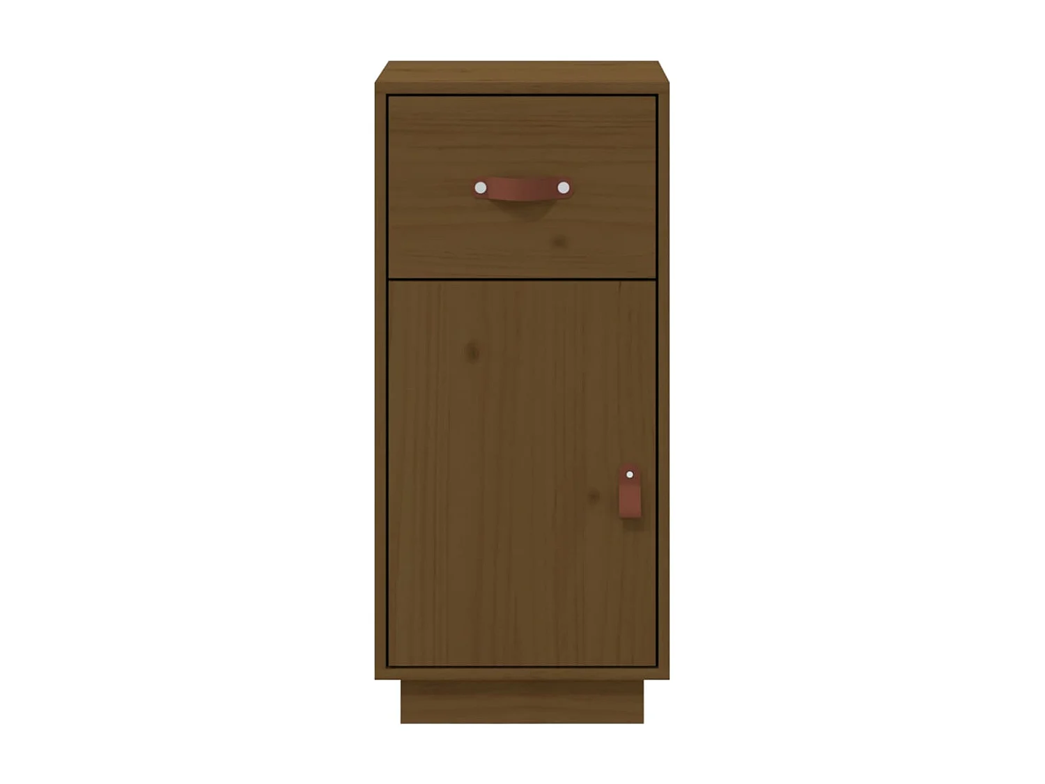 Buffet Marron miel 34x40x75 cm Bois massif de pin