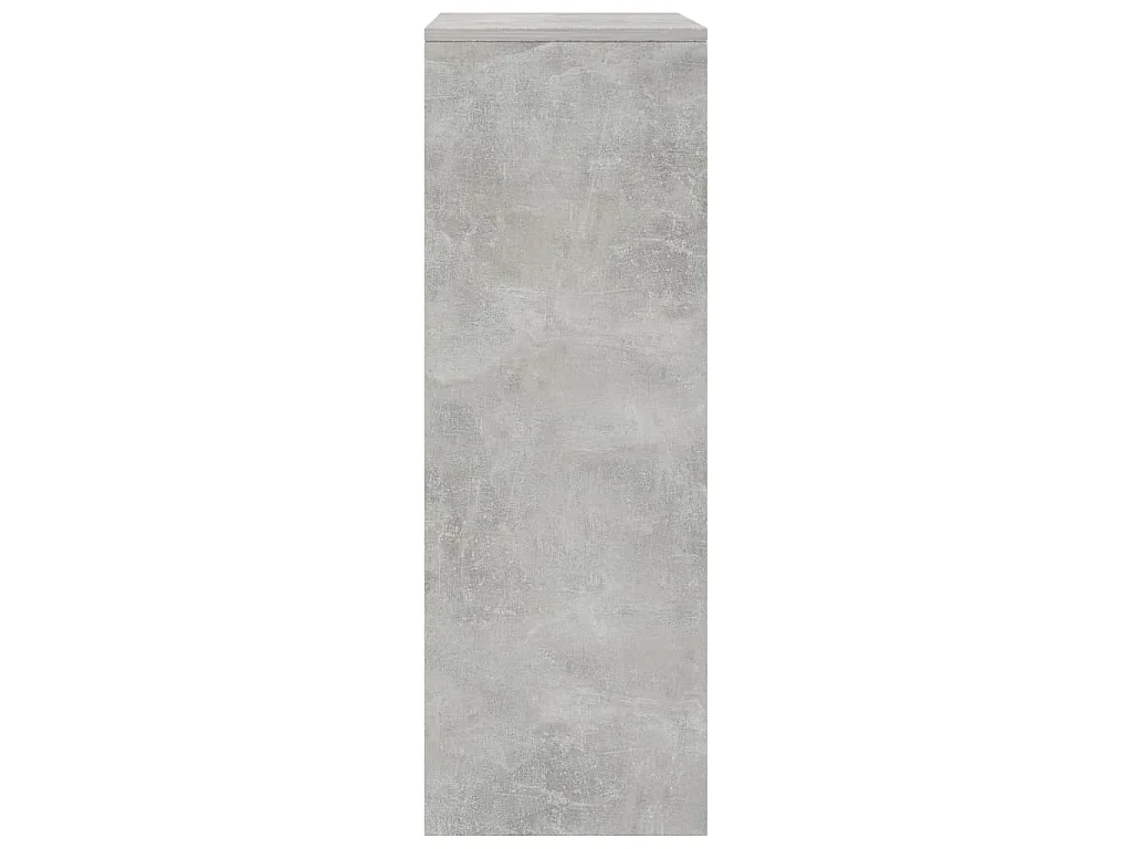 Aparador c/ 6 gavetas 50x34x96cm contraplacado cinzento cimento