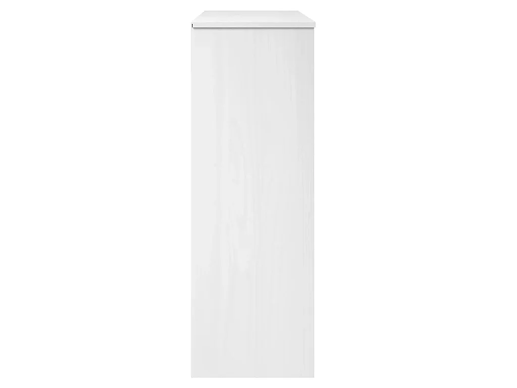Piano Credenza MOLDE Bianco 90x35x100 cm Legno Massello di Pino