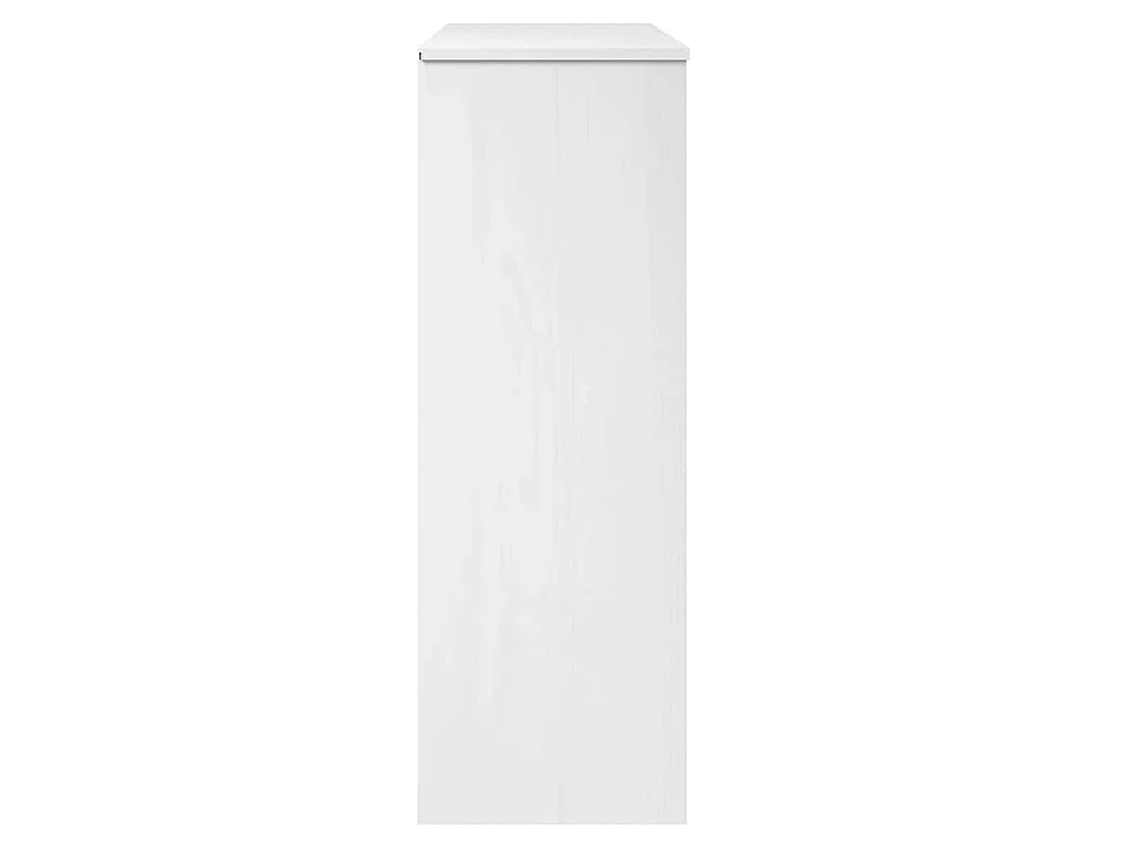 Dessus de buffet MOLDE Blanc 90x35x100 cm Bois massif de pin