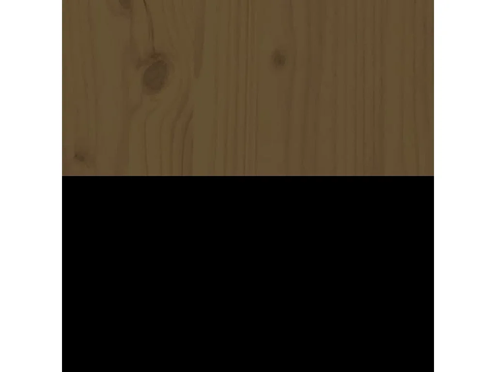 Aparador 100x40x75 cm madeira de pinho maciça castanho mel