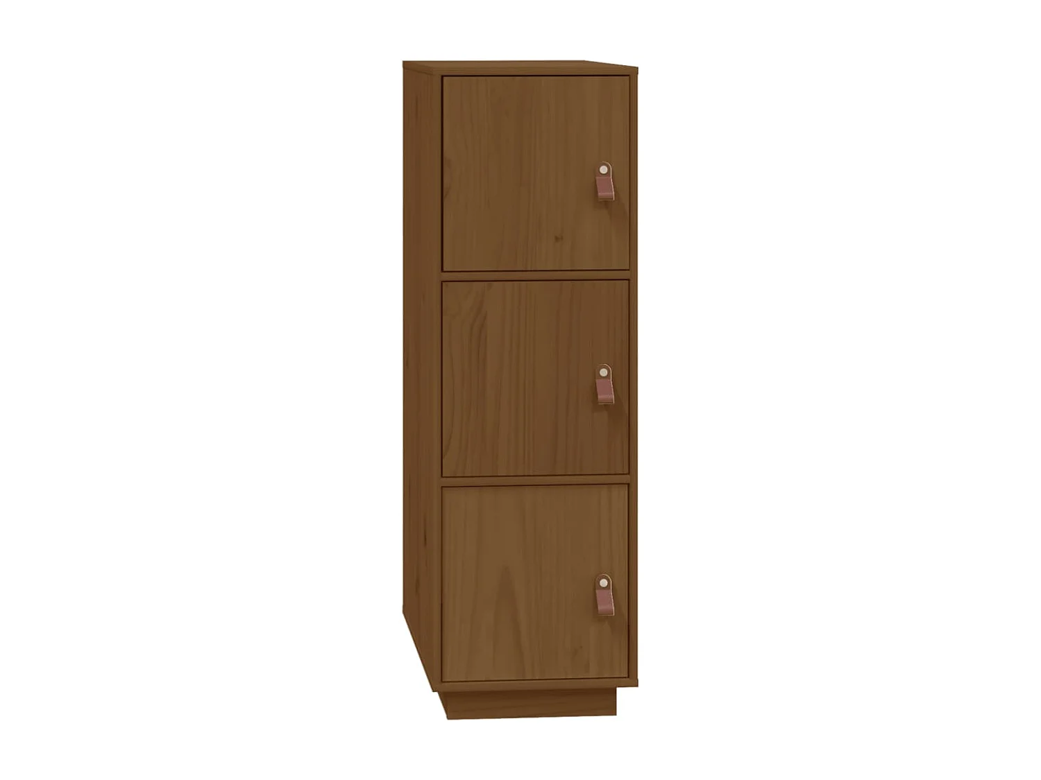 Buffet haut Marron miel 34x40x108,5 cm Bois massif de pin