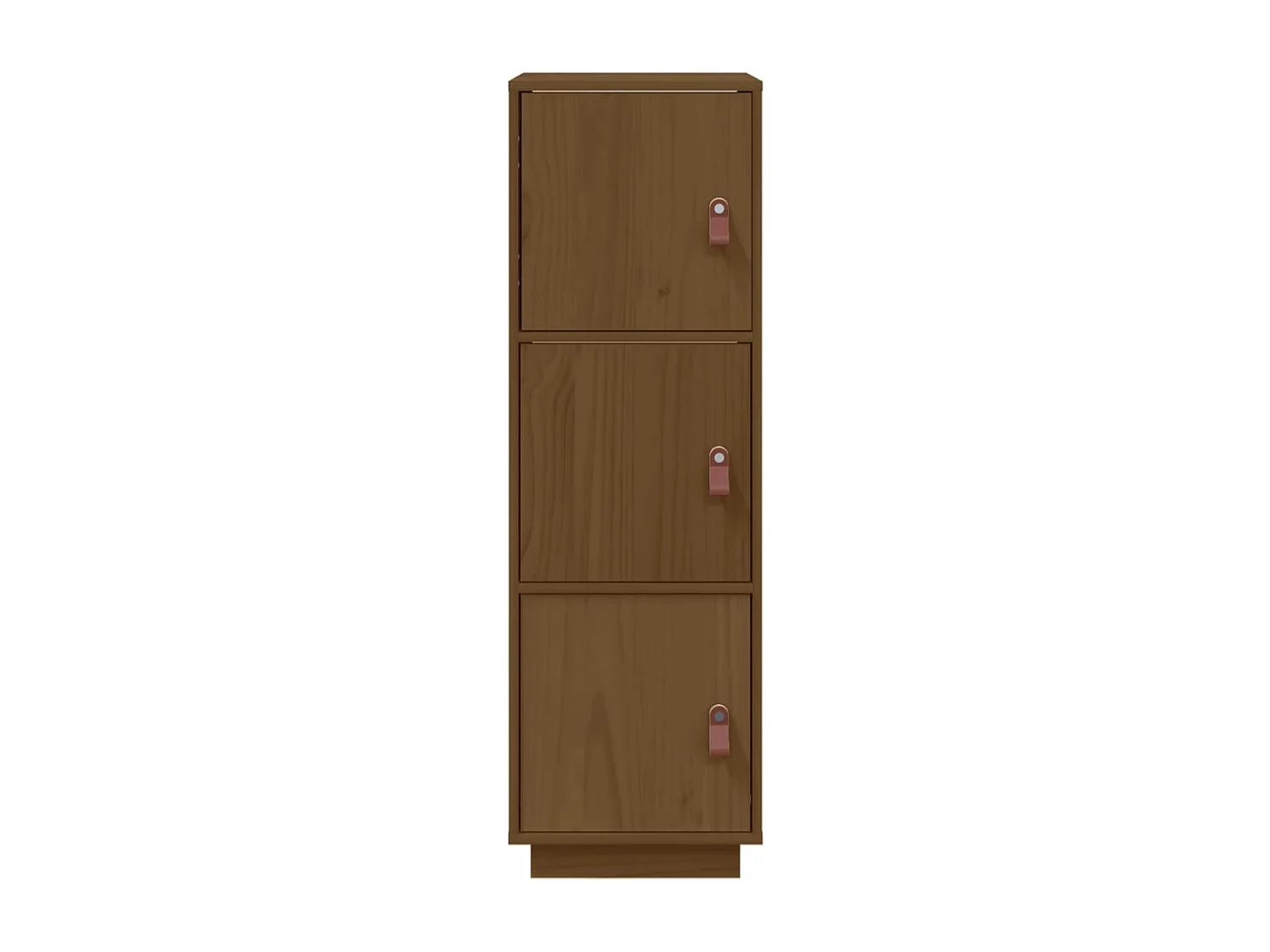 Buffet haut Marron miel 34x40x108,5 cm Bois massif de pin