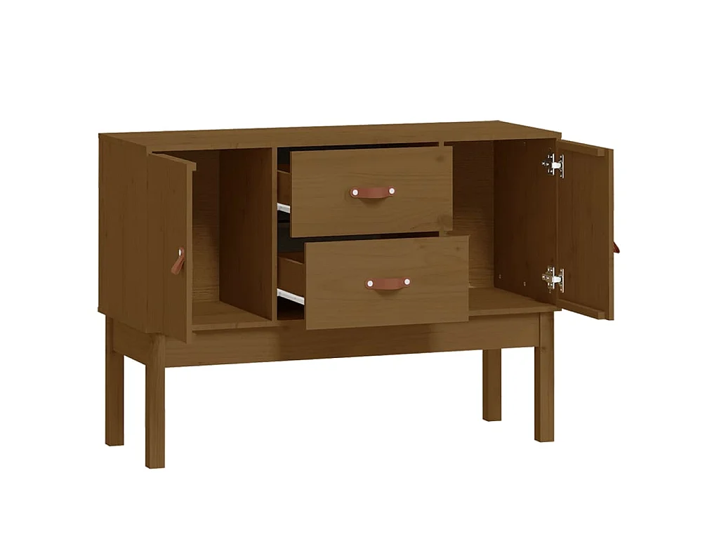 Buffet Marron miel 110x40x78 cm Bois massif de pin