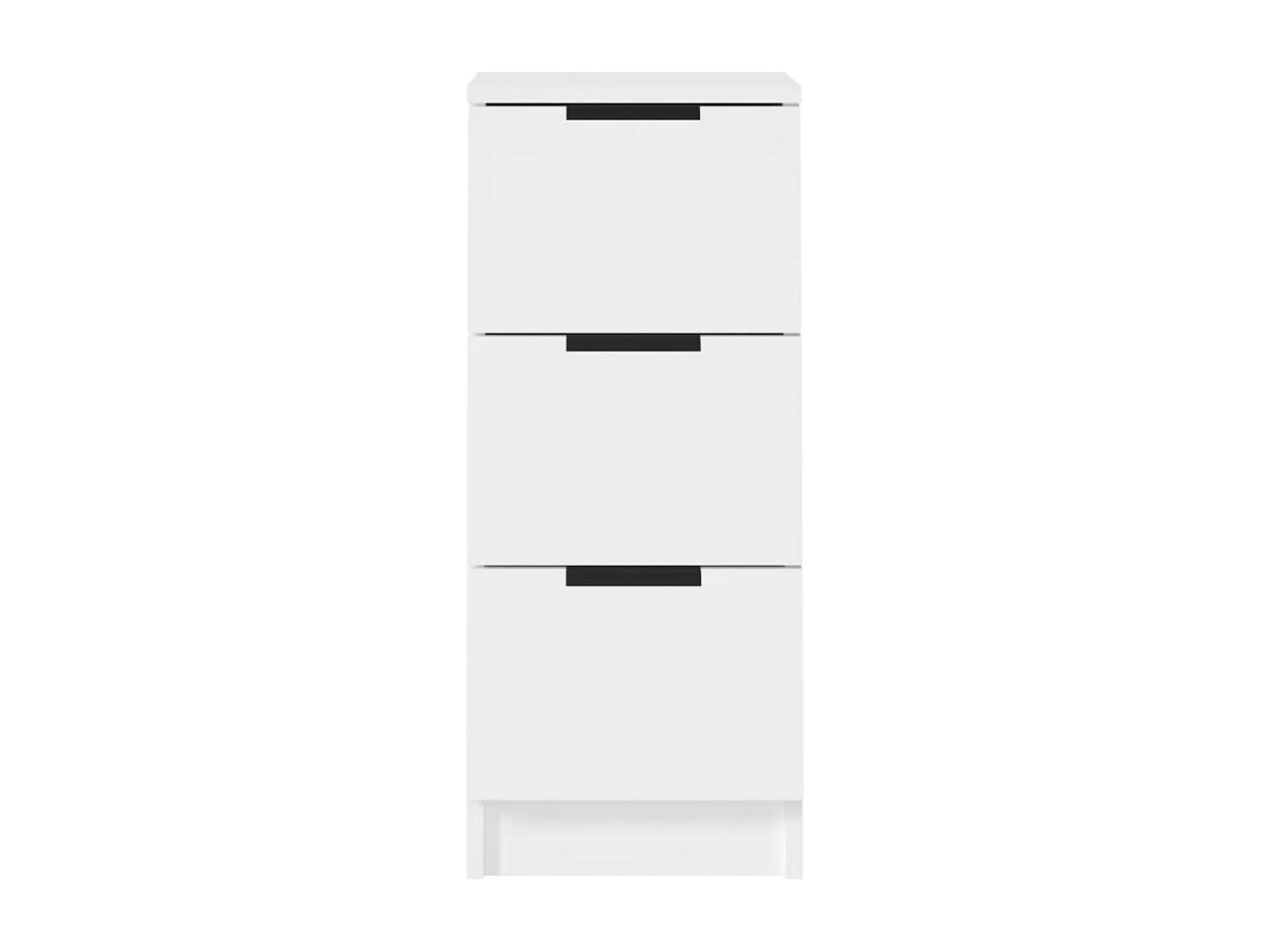 Buffets 2 pcs blanc 30x30x70 cm bois d'ingénierie