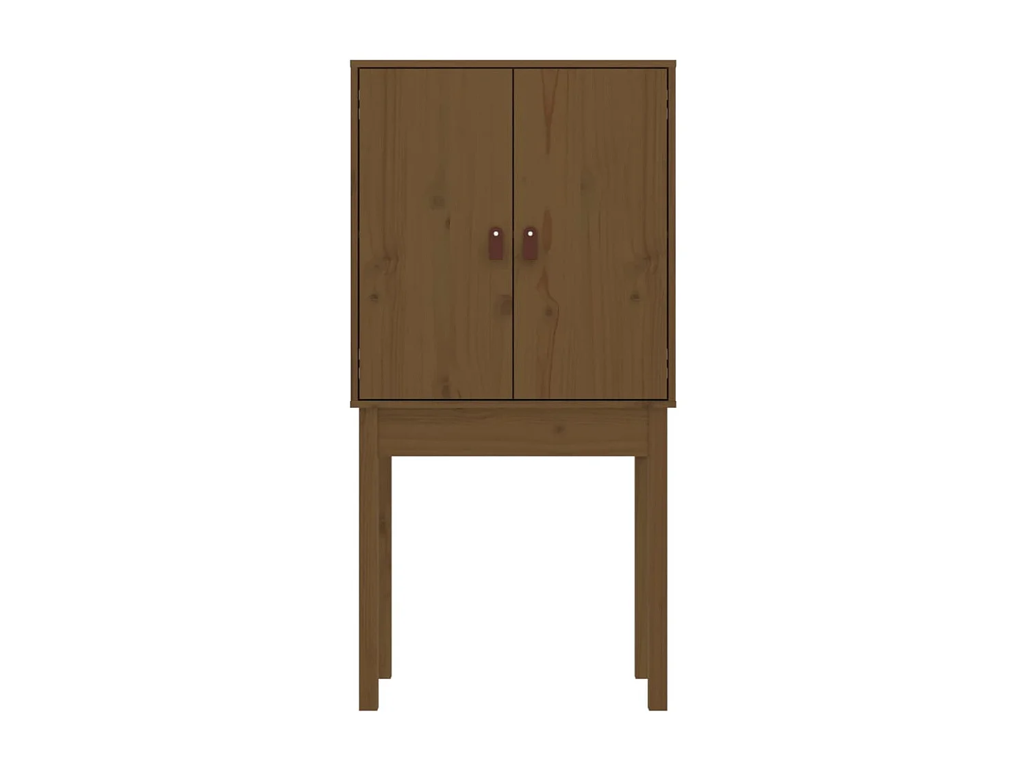 Buffet haut Marron miel 60x40x120 cm Bois massif de pin
