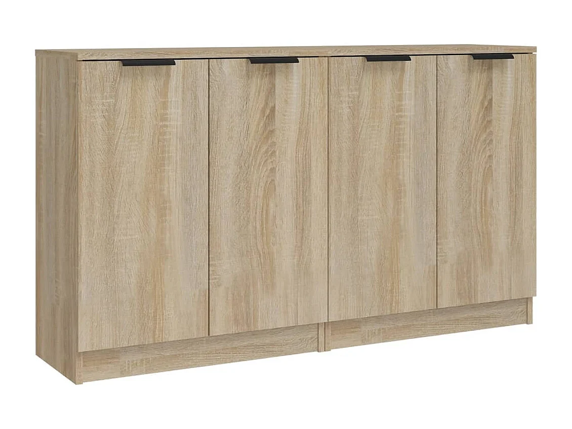 Buffets 2 pcs Chêne sonoma 60x30x70 cm Bois d'ingénierie