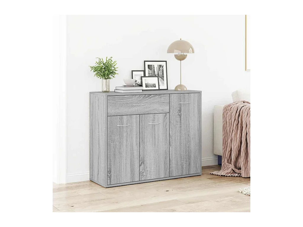 Buffet Sonoma gris 88x30x70 cm Bois d'ingénierie