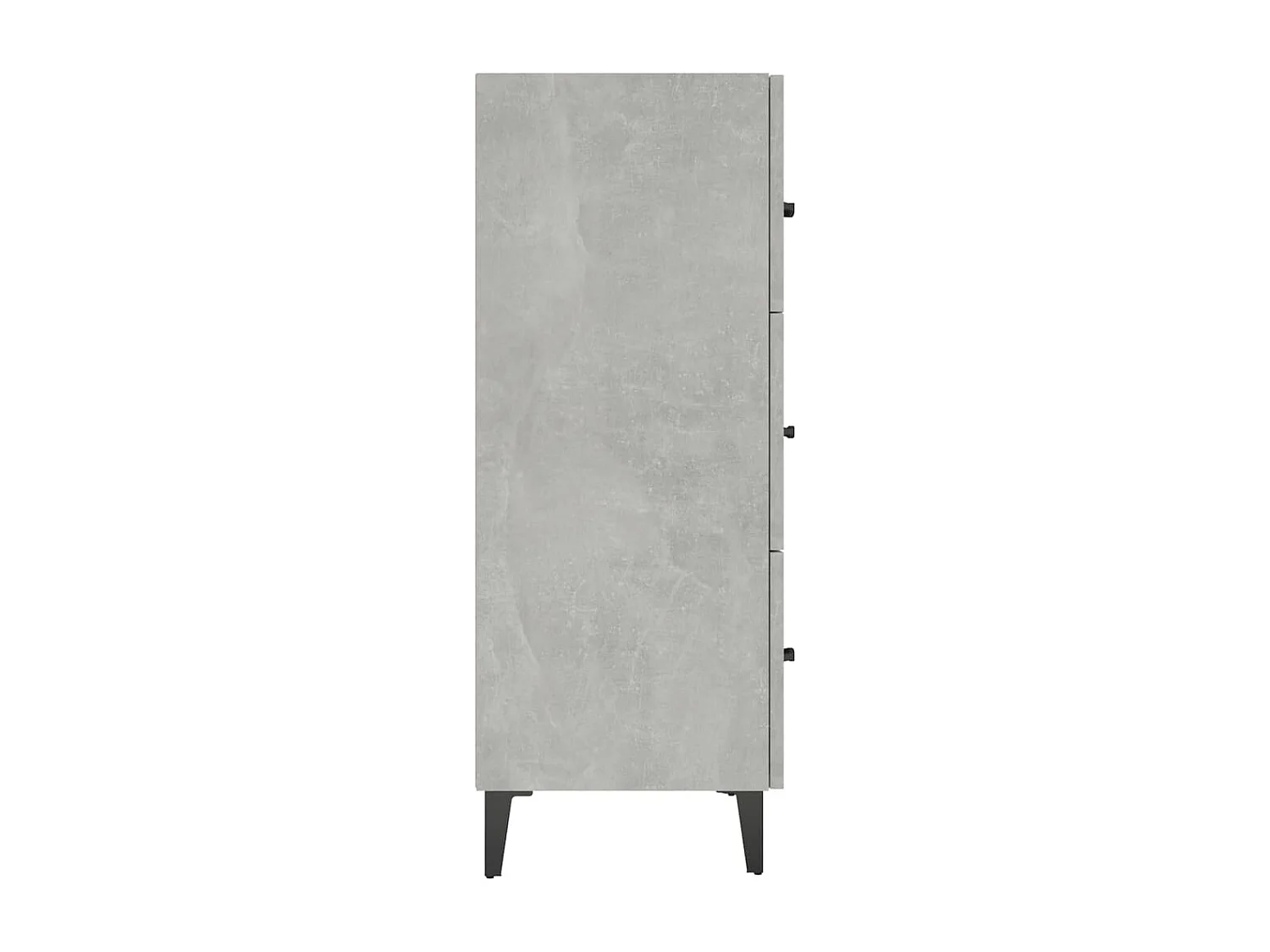 Dressoir 69,5x34x90 cm bewerkt hout betongrijs