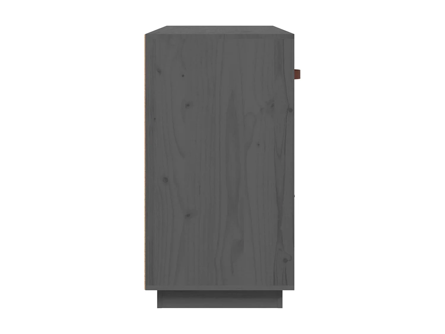 Sideboard Grau 100x40x75 cm Massivholz Kiefer