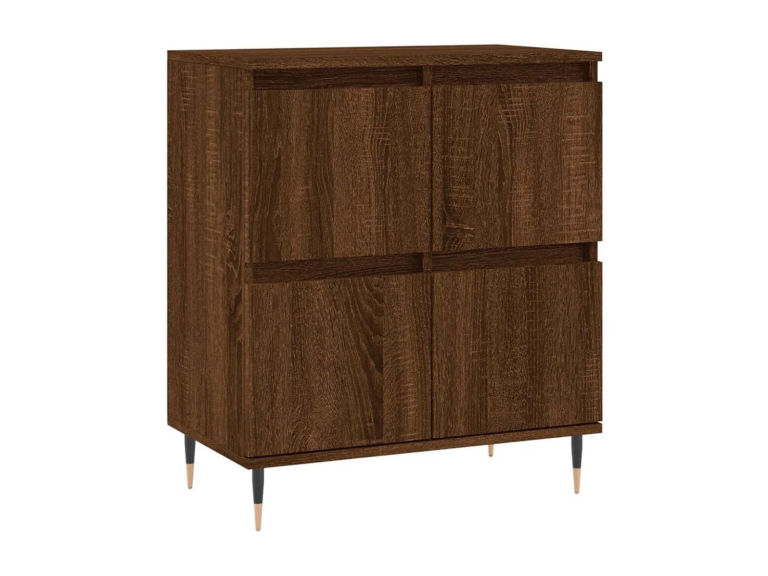 Aparador madera contrachapada marrón roble 60x35x70 cm