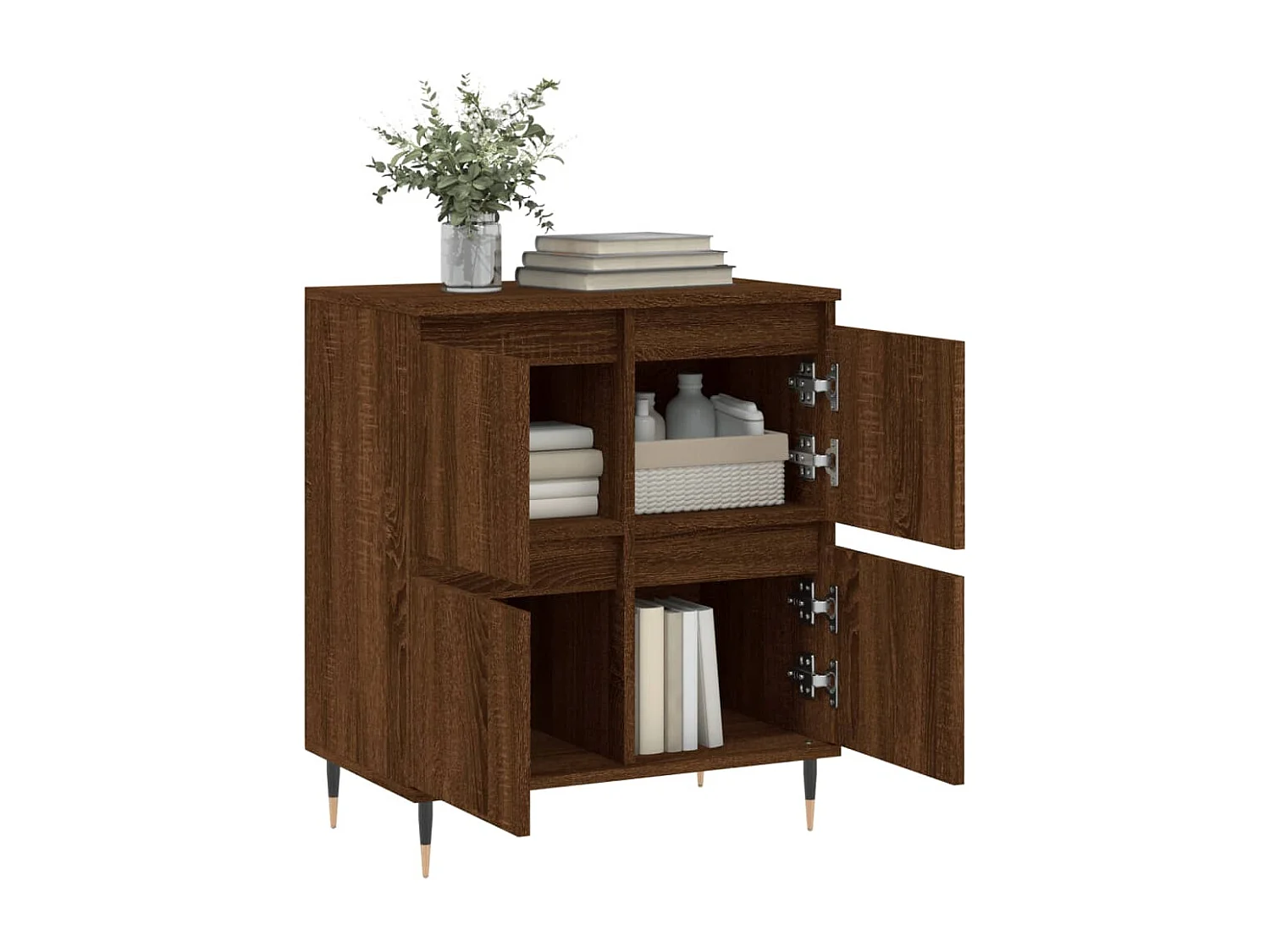 Buffet Chêne marron 60x35x70 cm Bois d'ingénierie
