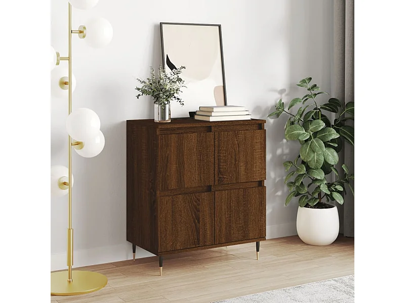 Buffet Chêne marron 60x35x70 cm Bois d'ingénierie