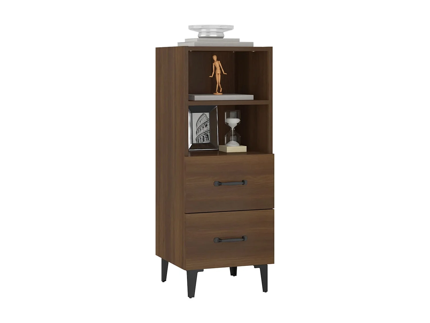 Buffet Chêne marron 34,5x34x90 cm Bois d'ingénierie