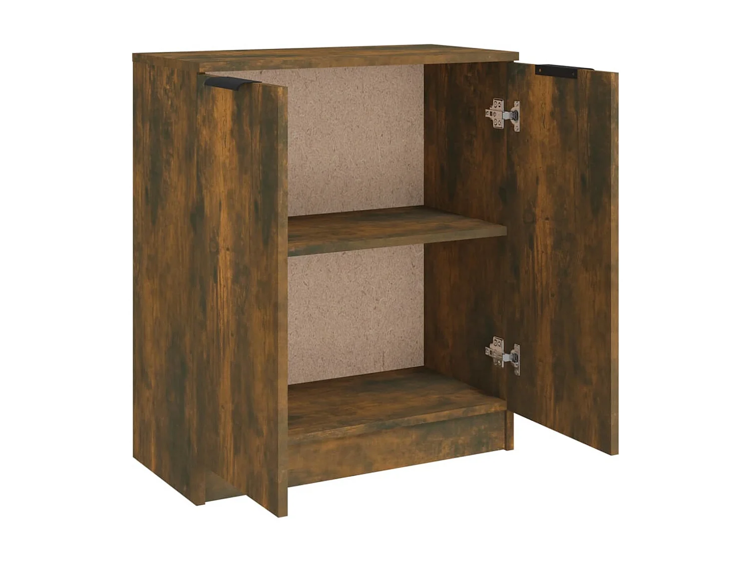 Dressoir 60x30x70 cm bewerkt hout gerookt eikenkleurig