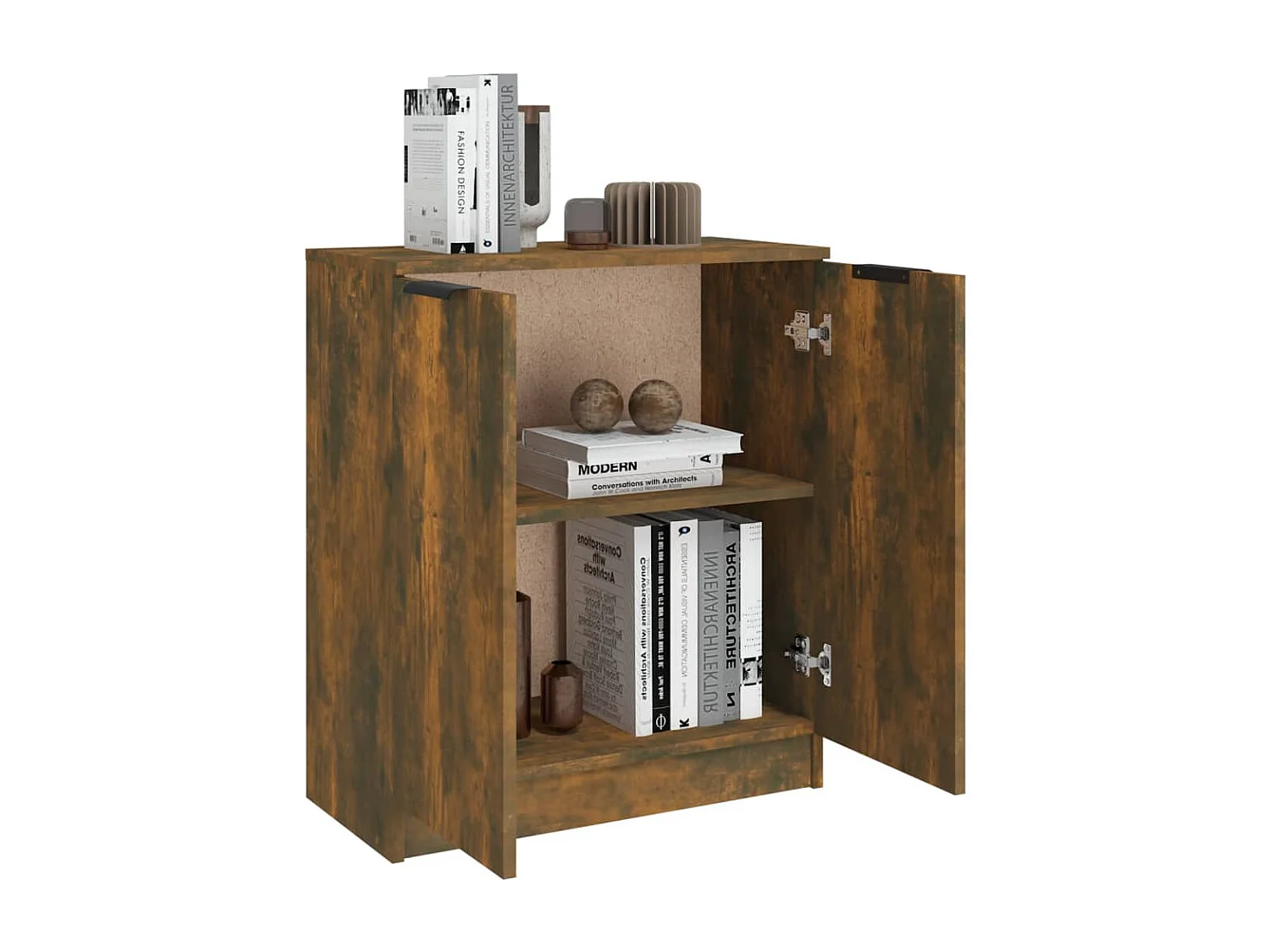 Buffet Chêne fumé 60x30x70 cm Bois d'ingénierie