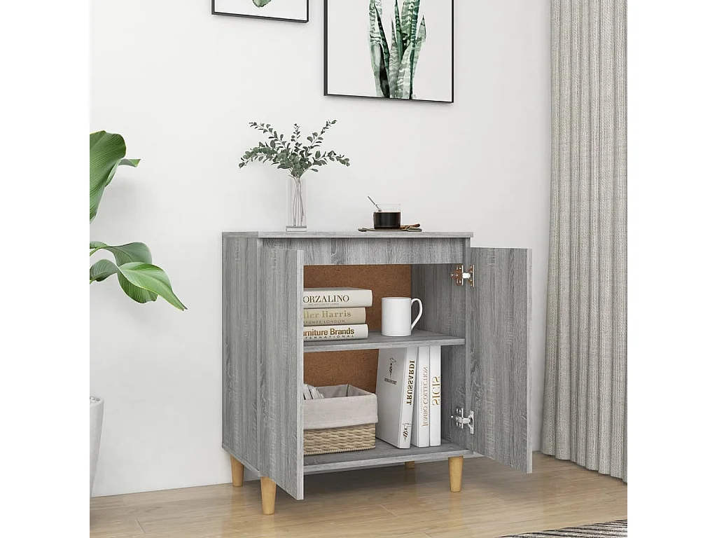 Buffet Sonoma gris 60x35x70 cm Bois d'ingénierie