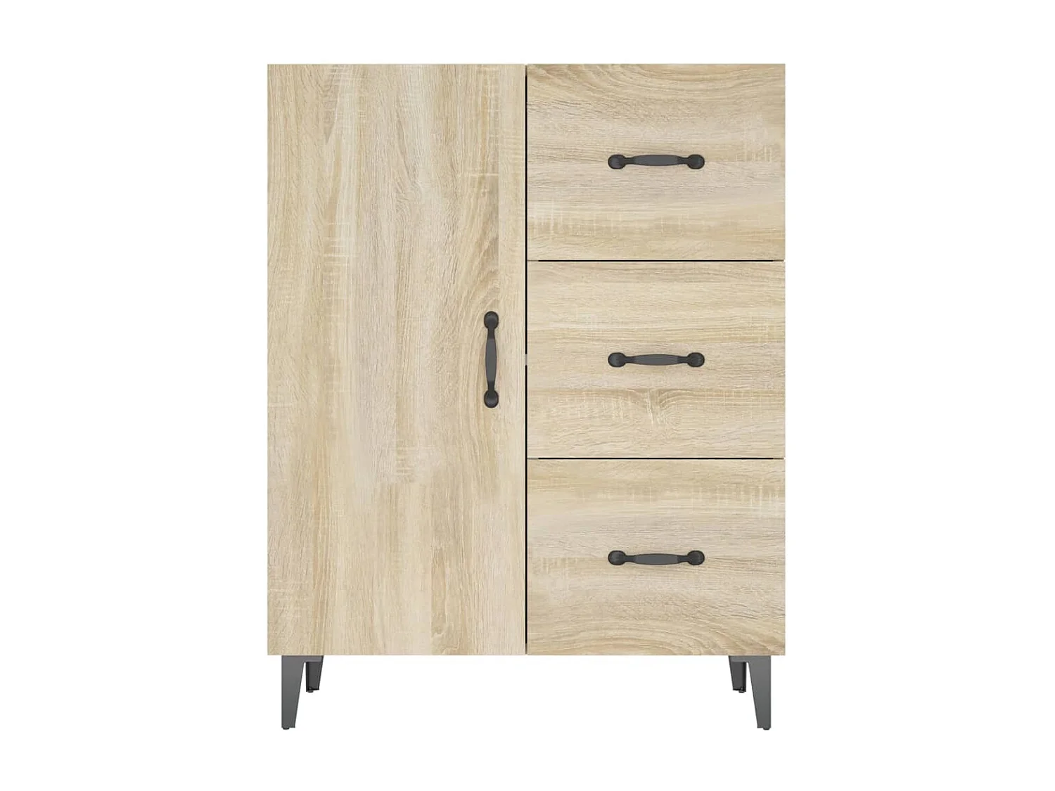 Credenza Rovere Sonoma 69,5x34x90 cm in Legno Multistrato