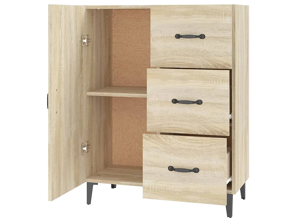 Sideboard Sonoma-Eiche 69,5x34x90 cm Holzwerkstoff