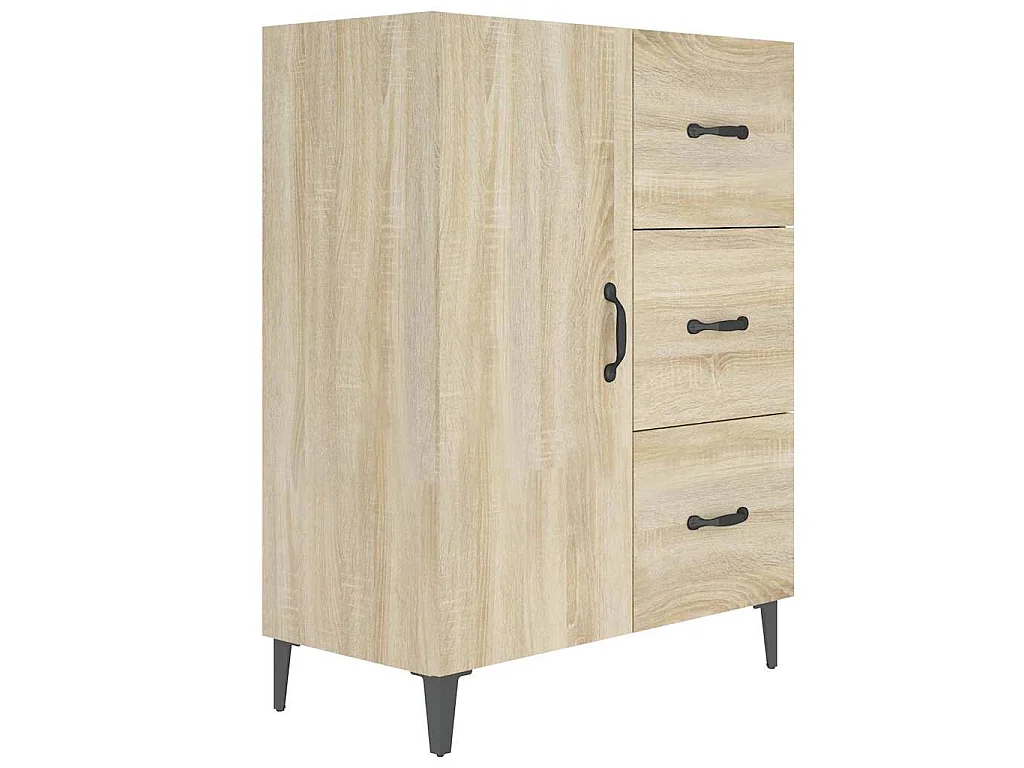 Credenza Rovere Sonoma 69,5x34x90 cm in Legno Multistrato