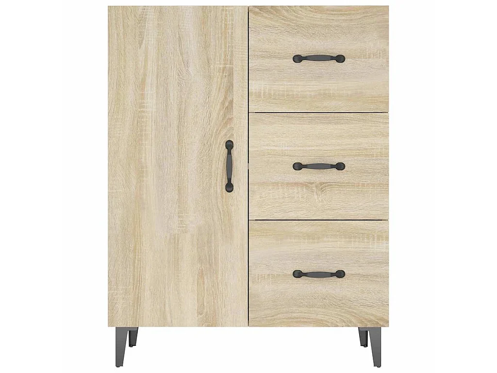 Credenza Rovere Sonoma 69,5x34x90 cm in Legno Multistrato