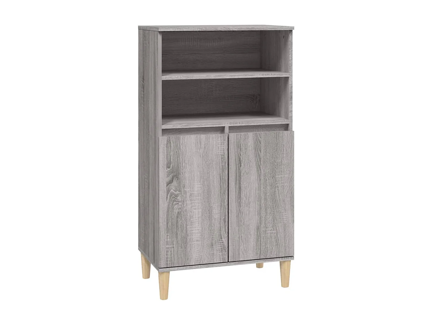 Buffet haut Sonoma gris 60x36x110 cm Bois d'ingénierie