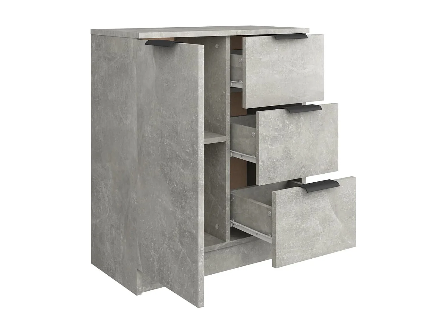 Buffet Gris béton 60x30x70 cm Bois d'ingénierie