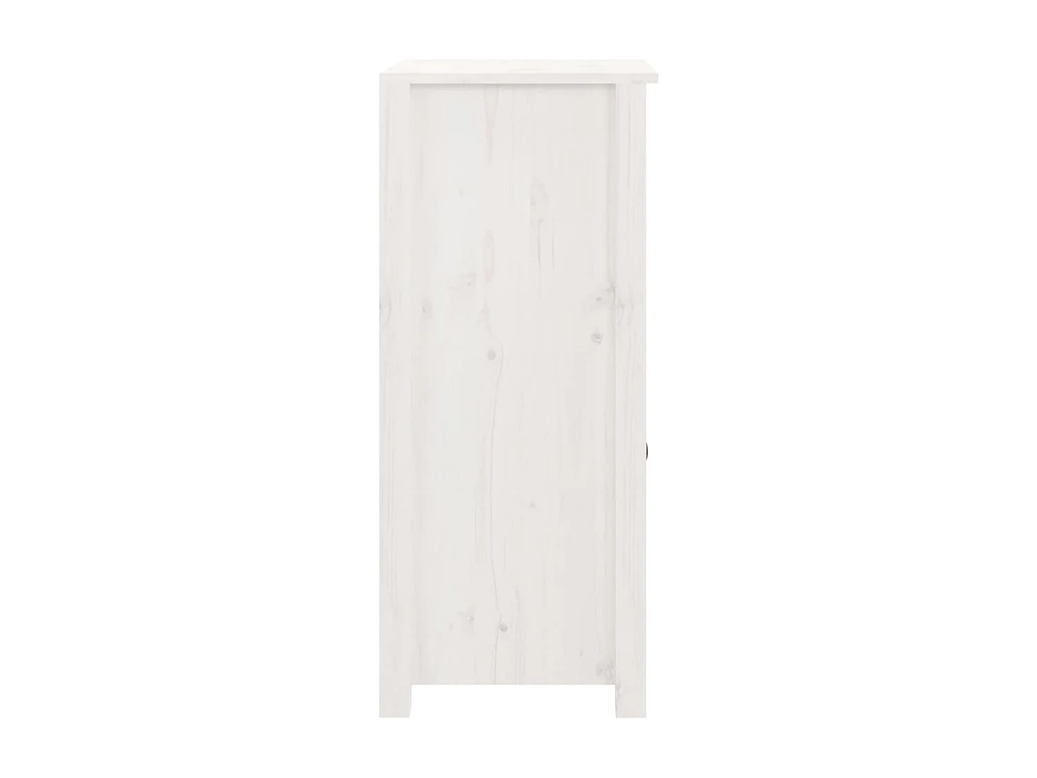 Buffet blanc 40x35x80 cm bois massif de pin