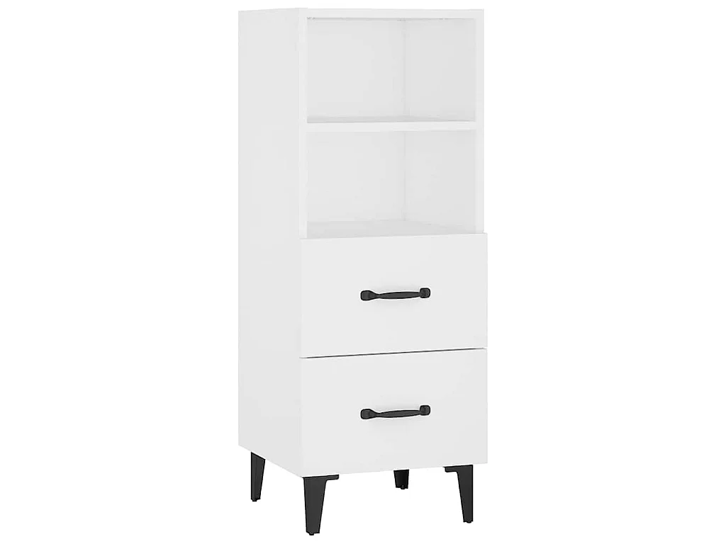 Buffet Blanc 34,5x34x90 cm Bois d'ingénierie