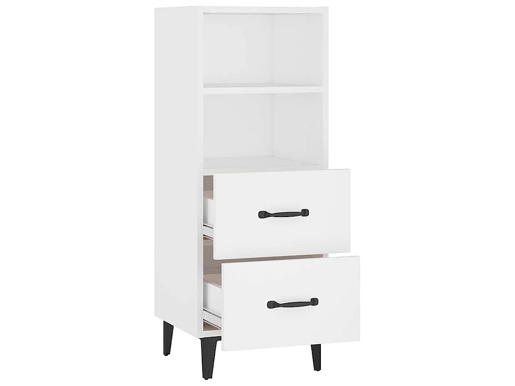 Buffet Blanc 34,5x34x90 cm Bois d'ingénierie