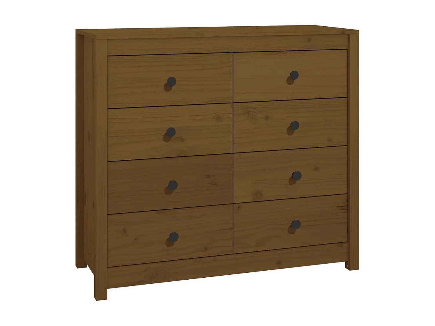 Beistellschrank Honigbraun 100x40x90 cm Massivholz Kiefer