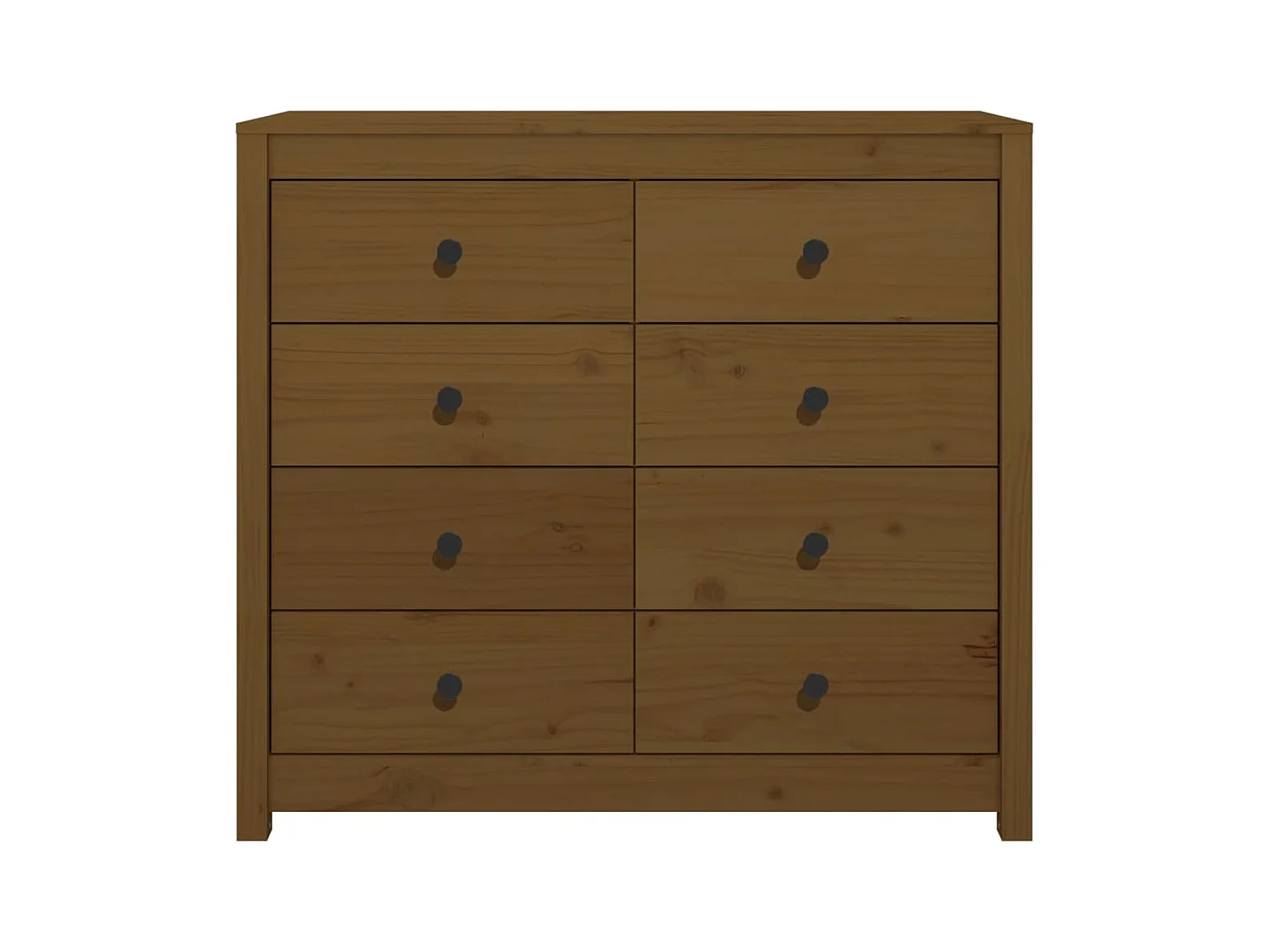 Beistellschrank Honigbraun 100x40x90 cm Massivholz Kiefer