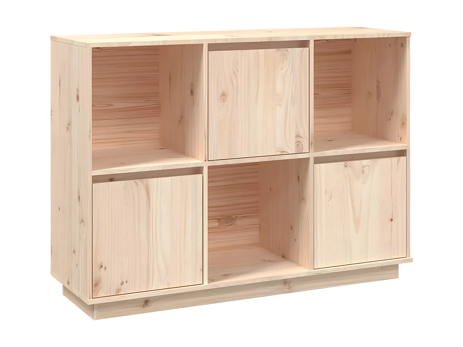 Dressoir 110,5x35x80 cm massief grenenhout