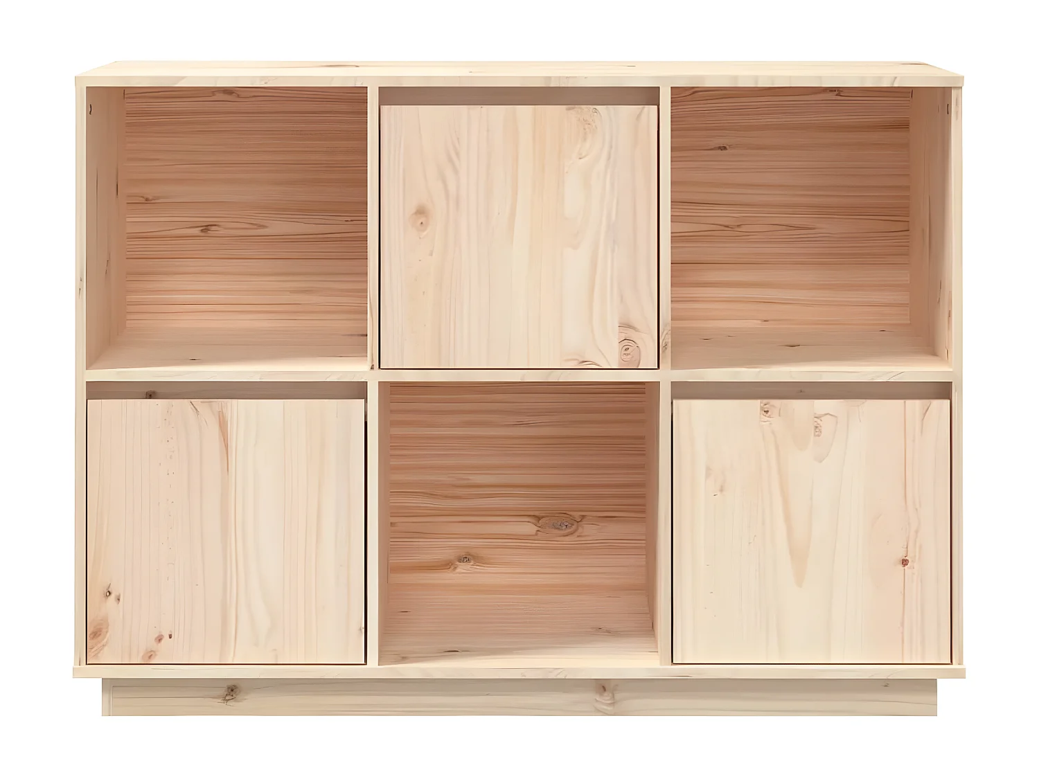 Dressoir 110,5x35x80 cm massief grenenhout