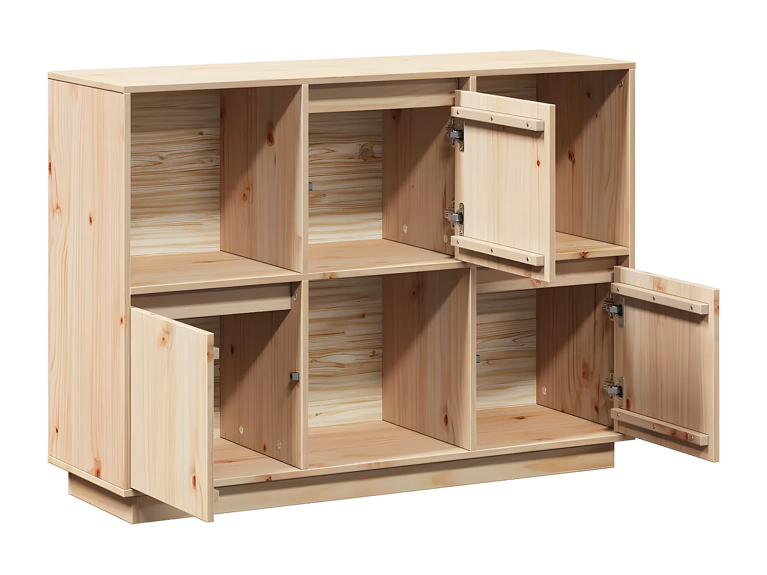 Dressoir 110,5x35x80 cm massief grenenhout