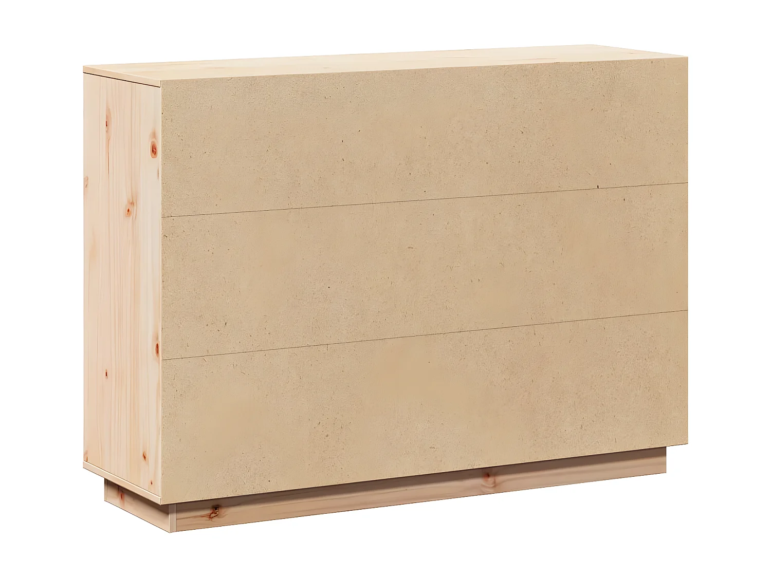 Dressoir 110,5x35x80 cm massief grenenhout