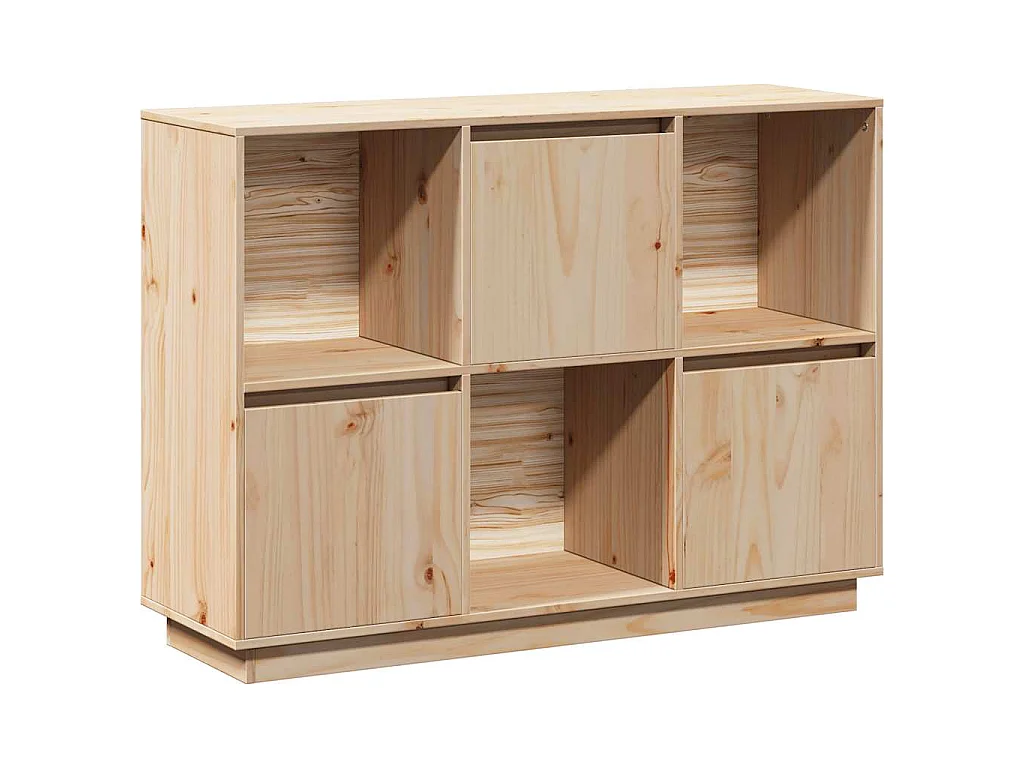 Credenza 110,5x35x80 cm in Legno Massello di Pino