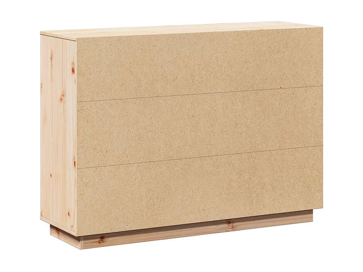 Credenza 110,5x35x80 cm in Legno Massello di Pino