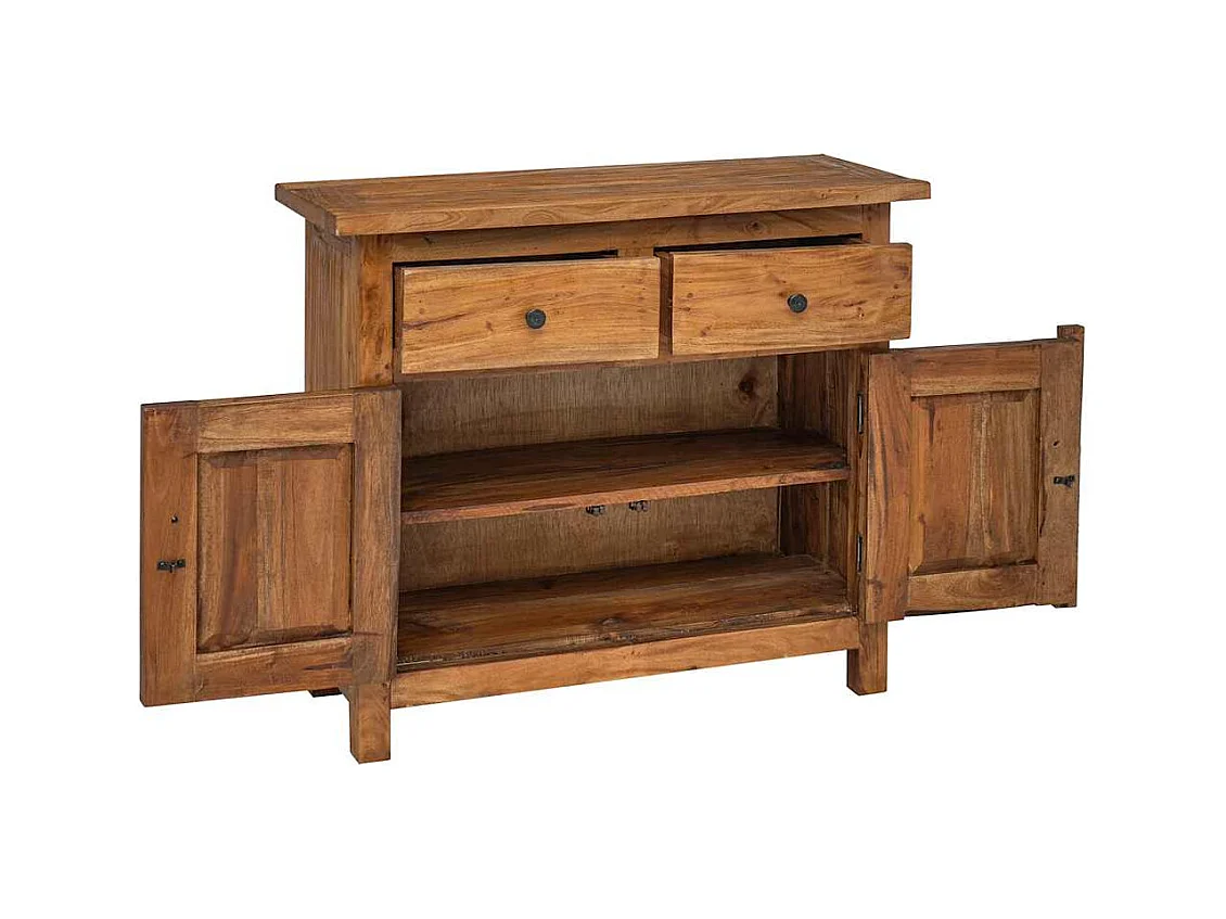 Buffet bois d'acajou massif 75x30x65 cm