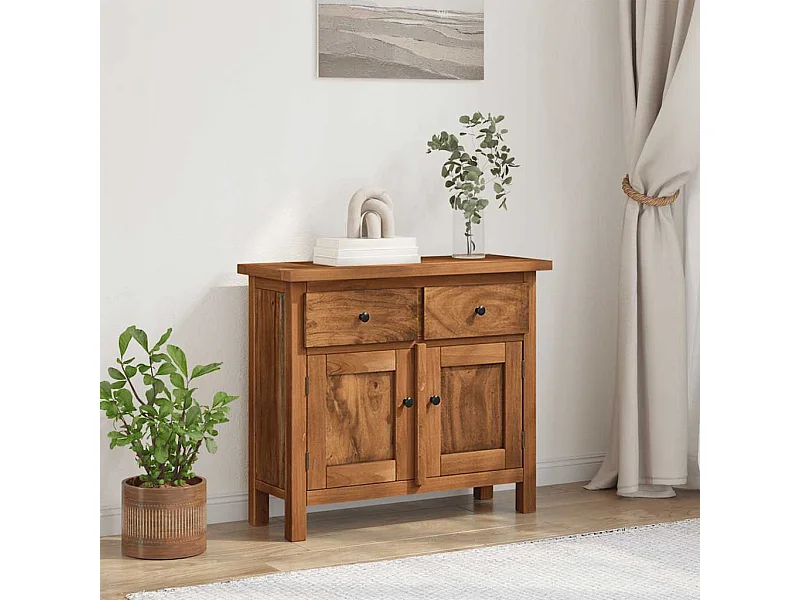 Dressoir 75x30x65 cm massief mahoniehout