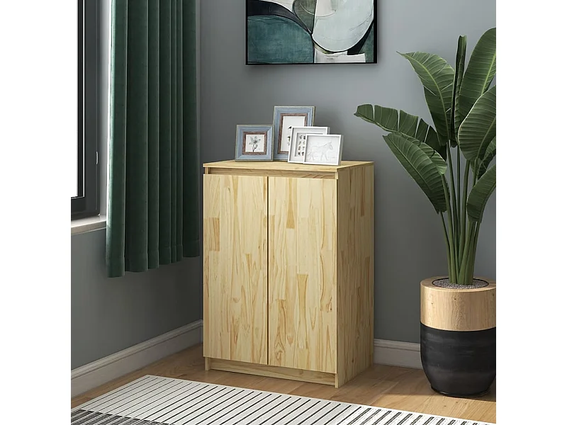 Aparador madera maciza de pino 60x36x84 cm