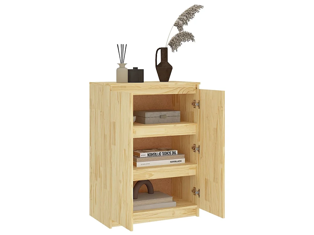 Sideboard 60x36x84 cm Massivholz Kiefer