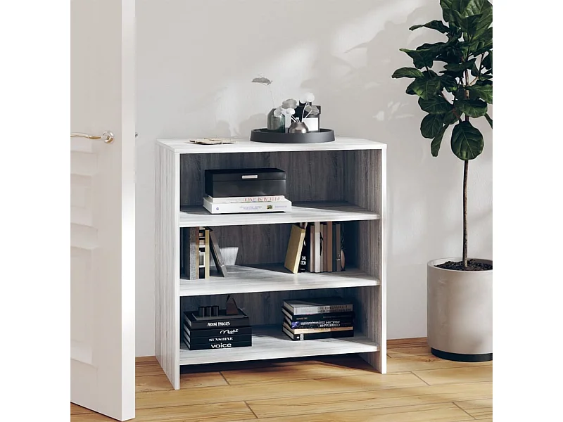 Dressoir 70x40,5x75 cm bewerkt hout grijs sonoma eikenkleurig