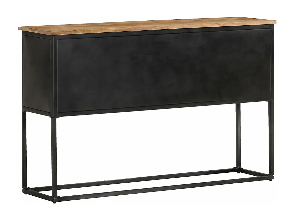 Aparador de madera maciza de acacia 120x30x75 cm