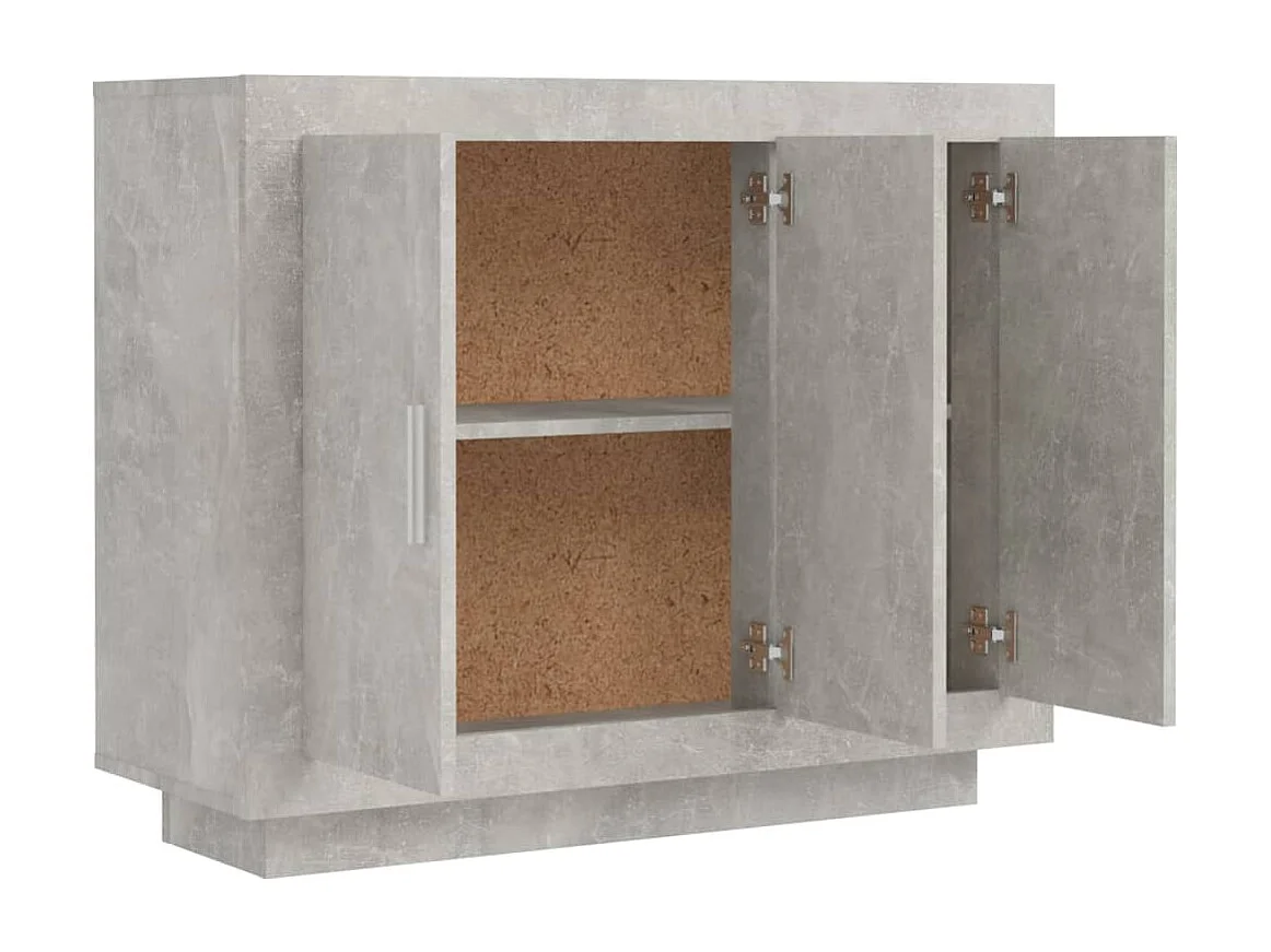 Sideboard Betongrau 92x35x75 cm Holzwerkstoff